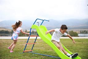img 2 attached to Unleash Outdoor Fun With A 6Ft Freestanding Slide For Kids - Perfect For Backyard Playsets And Playground Sets