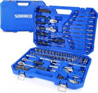 professional 110-piece home tool set – sorako auto repair toolkit with pliers, screwdrivers, wrench socket kit, and storage case – ideal for diyers, handymen, and homeowners логотип