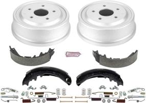 img 1 attached to 🚗 Enhance Your Vehicle's Braking Performance with Power Stop KOE15344DK Autospecialty Brake Kit - OE Brake Drums & Ceramic Brake Pads