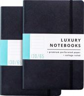 experience luxurious writing with papercode's lined journal notebook - perfect for work, travel, and college! - grab yours in classic black. logo
