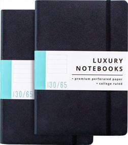 img 4 attached to Experience Luxurious Writing With Papercode'S Lined Journal Notebook - Perfect For Work, Travel, And College! - Grab Yours In Classic Black.