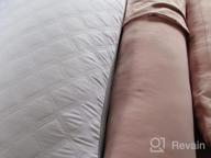 img 1 attached to Experience Ultimate Comfort During Pregnancy With INSEN Maternity Body Pillow - Purple Jersey H-Shaped Pillow With Cover review by Ryan Mosqueda