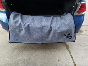 img 2 attached to 🚗 BuddyPay Universal Trunk Mat: Rear Bumper Guard, Flap Protector for Car, Truck & SUV - Keeps Clothing Clean & Bumper Protected, Machine Washable & Waterproof