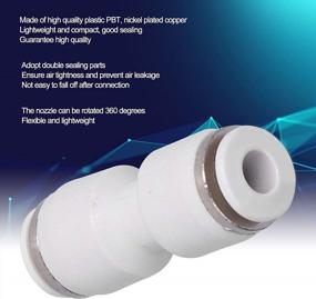 img 1 attached to Pneumatic Straight Push Connectors: Efficient Tube Fitting For Seamless Pipe Connections (PU10, 20Pcs)