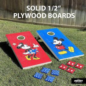 img 1 attached to GoSports Disney Cornhole Set - Mickey Or Minnie And Toy Story Designs - Regulation And Travel Sizes Available
