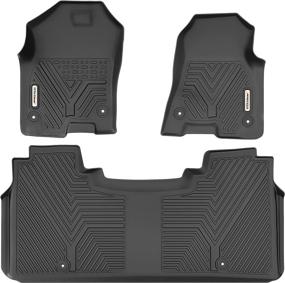 img 4 attached to 🚗 YITAMOTOR Floor Mats - Custom Fit for 2019-2022 Dodge Ram 1500 Crew Cab with Rear Under Seat Storage Box - All-Weather Guard, Black TPE - Front & 2nd Seat 2 Row Liner Set