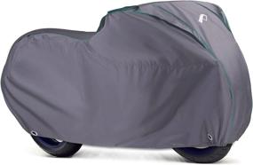 img 4 attached to 🏍️ Durable Waterproof PALON Motorcycle Cover: Protect Your 96.5-Inch Harley Davidson, Honda, Suzuki, Kawasaki, Yamaha with Keyhole