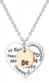 img 4 attached to Heart Pendant Necklace Gift For Teen Girls Women From Mom Dad Grandma - Tarsus Daughter Granddaughter Gifts Ideas
