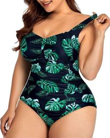 img 1 attached to Daci Swimsuits Control Vintage Swimwear Women's Clothing : Swimsuits & Cover Ups