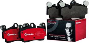 img 1 attached to Brembo P06038N Rear 🔷 Brake Pad Kit with Disc