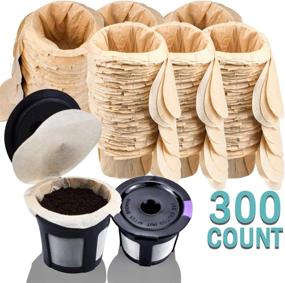 img 3 attached to Get Both Convenience And Sustainability With Our Keurig Filter Bundle: 2 Reusable Cups And 300 Unbleached Paper Filters With Lids For A Perfect Single Serve Cup Of Coffee
