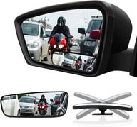 🚘 premium blind spot car mirror - pack of 2 by weuaste | improve traffic safety with a rectangular housing convex angle rearview adjustable mirror | universal fit, blind spot eliminator for your vehicle логотип