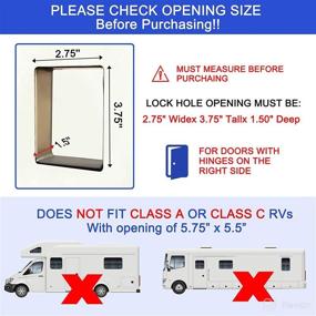 img 1 attached to 🔒 RISTOW 2022 Upgraded RV Keyless Entry Door Lock: Waterproof, Shockproof – Includes 2 Fobs, 2 Keys & Install Tools for RV, Camper, and Trailer