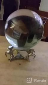 img 5 attached to Green Crystal Ball 130Mm (5 Inch) With Silver Pegasus Stand By Amlong Crystal For Divine Scrying And Home Decor