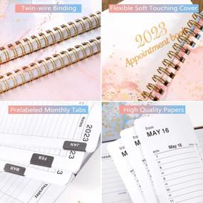 img 2 attached to 2023 Appointment Book Daily Planner 8X10 - 12 Month Jan-Dec Calendar With Tabs And Flexible Cover