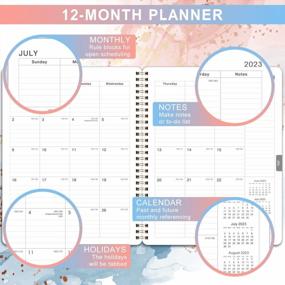 img 1 attached to 2023 Appointment Book Daily Planner 8X10 - 12 Month Jan-Dec Calendar With Tabs And Flexible Cover