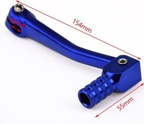 img 1 attached to 🏍️ Premium Blue Motorcycle ATV CNC Aluminum Folding Gear Shift Shifter Lever for TTR50 110cc 125cc 140cc 150cc 160cc Dirt Bike Pit Bikes - Motocross Enthusiast's Must-Have!