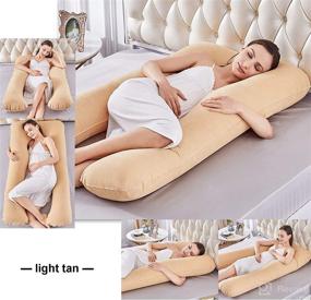 img 3 attached to Ultimate Comfort: Updated Large Inflatable Pregnancy Pillow for Home & Outdoor Use