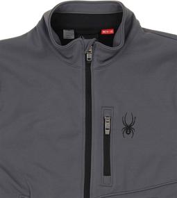 img 1 attached to 🧥 Black Spyder Youth Softshell Jacket for Boys - Jackets & Coats