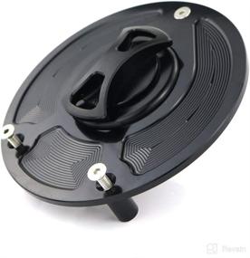 img 4 attached to 🔒 Xitomer Black CNC Fuel Cap, Compatible with CB1000R, CBR1000RR, CBR1100XX Blackbird, CBR600F4i, CBR600RR, CBR954RR, RC51, VFR800, VTR1000F - Upgraded CNC Aluminum Alloy Gas Tank Cover (Black)