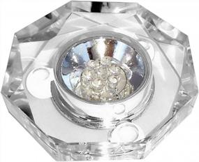 img 1 attached to Enhance Your Display With Amlong Crystal'S LED Illuminated Octagon Stand - 7 Color Options!