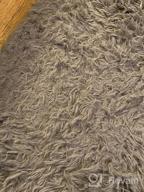 img 1 attached to Stylish And Soft Ophanie Washable Grey Shaggy Rug For Modern Home - Perfect For Bedroom, Living Room, And Nursery Décor review by Matt Minette