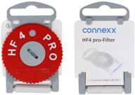 high-fidelity connexx pro wax guards for hearing aids with effective wax filtering and trapping (red) logo