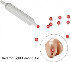 img 2 attached to High-Fidelity Connexx Pro Wax Guards For Hearing Aids With Effective Wax Filtering And Trapping (Red)