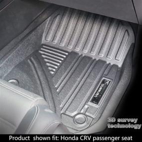 img 2 attached to Vanseno Floor Mats & Cargo Liner for Honda CRV 2017-2022 - All-Weather Black Rubber Mat Protector