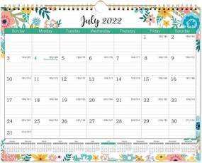 img 4 attached to 2022-2023 Wall Calendar - 14.8 X 11.4 Inches, 12 Months, Twin-Wire Binding + Hanging Hook, Large Blocks & Julian Dates