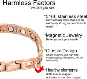 img 2 attached to 38 Stainless Magnetic Bracelet Arthritis Wellness & Relaxation