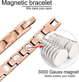 img 1 attached to 38 Stainless Magnetic Bracelet Arthritis Wellness & Relaxation