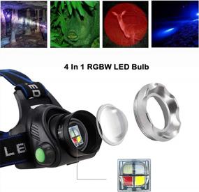 img 2 attached to Get Set For Adventure With Our 4 IN 1 Headlamp And Blue Headlamp Combo