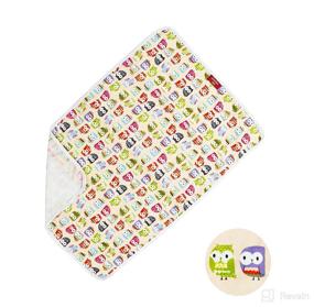 img 3 attached to Pocket-sized Waterproof Baby Diaper Changing Pad - Lightweight Portable 👶 Change Mat with Owl Print - Ideal for Travel, Table, and Crib