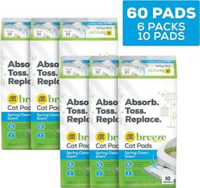 img 2 attached to 🐱 Purina Tidy Cats Cat Pads, BREEZE Spring Clean Fragranced Refill Pack - 6 Packs of 10 Pouches