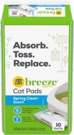 🐱 purina tidy cats cat pads, breeze spring clean fragranced refill pack - 6 packs of 10 pouches logo