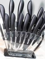 img 1 attached to Upgrade Your Kitchen With EatNeat'S Deluxe 18 Piece All Black Knife Set And Cutting Board review by Tiger Carpani