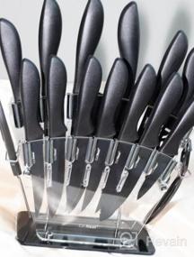 img 5 attached to Upgrade Your Kitchen With EatNeat'S Deluxe 18 Piece All Black Knife Set And Cutting Board