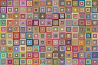 bgraamiens puzzle-retro art squares-1000 pieces creative colorful squares hard puzzle color challenge jigsaw puzzle logo