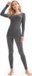 women's thermal underwear set: soft top & bottom long johns for winter warmth - s-xl logo
