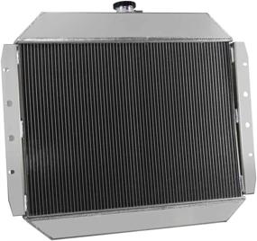 img 1 attached to 🚛 OzCoolingParts 66-79 Ford F-Series Radiator - 4 Row Core Full Aluminum Radiator for 1966-1979 Ford F100 F150 F250 F350 Bronco Truck Pickup V8 Engine (Optimized for SEO)