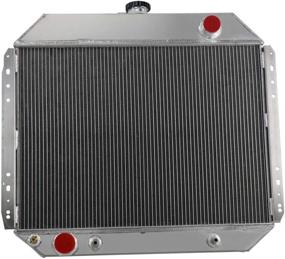 img 2 attached to 🚛 OzCoolingParts 66-79 Ford F-Series Radiator - 4 Row Core Full Aluminum Radiator for 1966-1979 Ford F100 F150 F250 F350 Bronco Truck Pickup V8 Engine (Optimized for SEO)