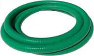gloxco heavy duty green pvc suction hose for water transfer, 70 psi max pressure, 1-1/2" inside diameter, 20 ft length logo