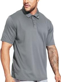 img 4 attached to MIER Polyester Collared Moisture Wicking Protection Men's Clothing at Shirts