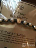 img 1 attached to 🙏 Benedictine Blessing Bracelet in Tan/Gold by My Saint My Hero review by Calvin Booker