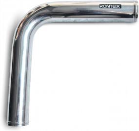 img 2 attached to 2"(51Mm) Ronteix Universal Polished Aluminum Elbow Pipe Tubing 90 Degree Bend