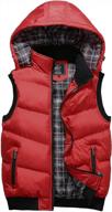 warm and lightweight women's puffer vest with hood for winter outerwear by vcansion logo