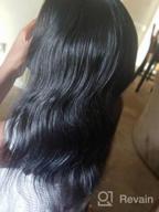 img 1 attached to 100% Unprocessed Virgin Hair Weave - Hermosa Brazilian Body Wave (10 12 14Inch) Black Color review by Connie Lewis