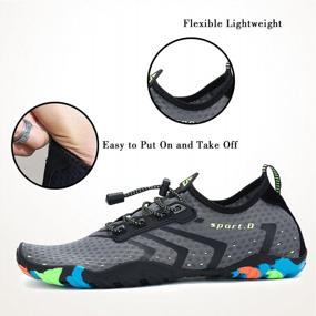 img 2 attached to Mishansha Water Shoes For Men And Women Quick Dry Barefoot Swimming Diving Surfing Aqua Sports Pool Beach Walking Yoga