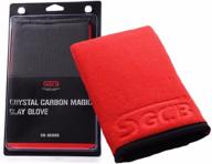 sgcb fine grade moya clay bar mitt: quick and effective car paint contamination removal mitt logo